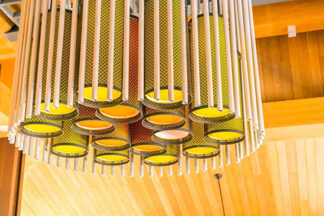 What types of fancy hanging lights are offered by manufacturers in Noida?